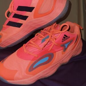 Men's Adidas Exhibit A "Acid Red" Basketball Shoe